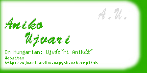 aniko ujvari business card